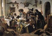 Jan Steen Topsy-turvy world oil painting